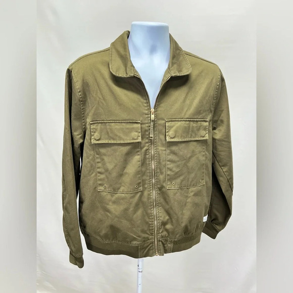 FIVE-FOUR Men’s Olive green full zip jacket size L - Picture 8 of 16